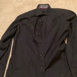 Black design Bertigo dress shirt